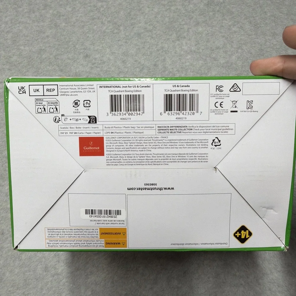 Thrustmaster TCA Quadrant Boeing Edition Controller for Microsoft Xbox